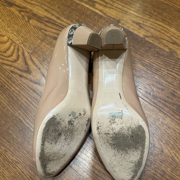 Miu Miu Peep Toe Nude Shoe 41 - Picture 2 of 5